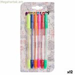 Biros Pincello 492 դեղին, կապույտ, կարմիր, կանաչ, բազմագույն, նարնջագույն հավաքածու (12 հատ)