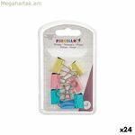 Pincello 387 բազմագույն մետաղական սեղմակ, փոքր (24 հատ)