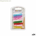 Pincello 398 Բազմագույն Փայտե Մեծ Սեղմակներ (24 հատ)