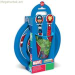 Մանկական ճաշի հավաքածու «Վրիժառուները» CZ11309 պլաստիկե (5 հատ)