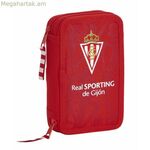 Երկշերտ մատիտատուփ Real Sporting de Gijón Red 12.5 x 19.5 x 4 սմ (28 հատ)