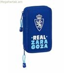 Երկշերտ մատիտապատյան, իրական Սարագոսա կապույտ, 12.5 x 19.5 x 4 սմ (28 հատ)