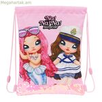 Մանկական մեջքի պայուսակ Na!Na!Na!Na! Surprise փայլուն վարդագույն 26 x 34 x 1 սմ