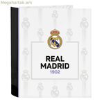 Մատանիների թղթապանակ Real Madrid CF սև-սպիտակ A4 (27 x 33 x 6 սմ)