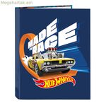 Օղակաձև թղթապանակ Hot Wheels Speed club նարնջագույն մուգ կապույտ A4 (26.5 x 33 x 4 սմ)