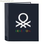 Օղակաձև թղթապանակ Benetton Sixties մուգ կապույտ A4 (27 x 33 x 6 սմ)