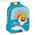 Դպրոցական պայուսակ Baby Shark 3D կապույտ 22 x 27 x 10 սմ