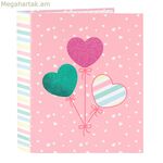 Օղակաձև թղթապանակ BlackFit8 Globitos վարդագույն A4 27 x 33 x 6 սմ