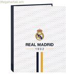 Օղակաձև թղթապանակ Real Madrid CF սպիտակ A4 26.5 x 33 x 4 սմ