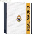 Օղակաձև թղթապանակ Real Madrid CF սպիտակ A4 27 x 33 x 6 սմ