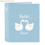 Օղակաձև թղթապանակ Glow Lab Cisnes կապույտ A4 27 x 33 x 6 սմ