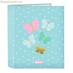 Մատանի թղթապանակ Moos Butterflies Blue A4 27 x 33 x 6 սմ