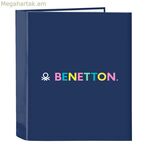 Օղակաձև թղթապանակ Benetton Cool Navy Blue A4 27 x 33 x 6 սմ