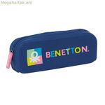 Դպրոցական պայուսակ Benetton Cool Navy Blue 18.5 x 7.5 x 5.5 սմ