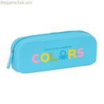 Դպրոցական պայուսակ Benetton Spring երկնագույն 18.5 x 7.5 x 5.5 սմ