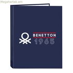 Մատանիների թղթապանակ Benetton Varsity Navy Blue A4 26.5 x 33 x 4 սմ