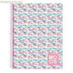 Բազմագույն տետր Moos Flores A4 120 թերթ