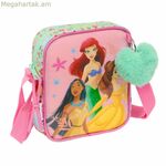 Disney Princess Bloom ուսի պայուսակ՝ կանաչ-վարդագույն, 16 x 18 x 4 սմ
