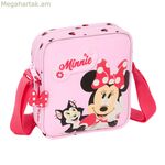 Միննի Մաուսի ուսի պայուսակ, Naive Pink 16 x 18 x 4 սմ