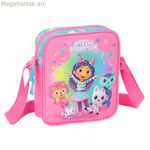 Ուսի պայուսակ Gabby's Dollhouse Confetti Pink Turquoise 16 x 18 x 4 սմ