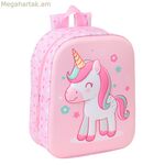 Մանկական պայուսակ Safta վարդագույն 22 x 27 x 10 սմ 3D