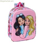 Մանկական պայուսակ Բարբի վարդագույն 22 x 27 x 10 սմ 3D