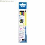 Գունավոր մատիտներ Միլան Երկգույն 6 հատ