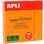 Նարնջագույն կպչուն թղթեր՝ 7,5 x 7,5 սմ (12 հատ)