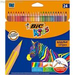 Գունավոր մատիտներ Bic Kids Evolution Stripes Multicolour 24 հատ