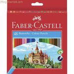 Գունավոր մատիտներ Faber-Castell Castle բազմագույն, 48 հատ