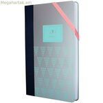 Տետր Միլան Փիրուզագույն Արծաթագույն 21 x 14,6 x 1,6 սմ