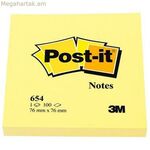 Կպչուն թղթեր Post-it CANARY DELLP դեղին 7,6 x 7,6 սմ 24 հատ 76 x 76 մմ