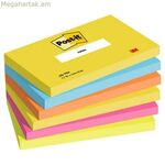 Կպչուն թղթեր Post-it ENERGETIC բազմագույն 7,6 X 12,7 սմ 6 հատ 76 x 127 մմ