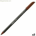 Մարկերային գրիչ/ֆլոմաստեր Edding 1200 մուգ շագանակագույն (5 հատ)