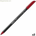 Ֆլոմաստերներ Edding 1200 մուգ կարմիր (5 հատ)