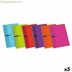 ENRI բազմագույն Din A4 տետր, 80 թերթ (5 հատ)