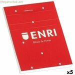 ENRI կարմիր A4 տետր 80 թերթ 4 մմ (5 հատ)