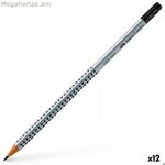 Մատիտ ջնջիչով Faber-Castell Grip 2001 Ecological Grey HB (12 հատ)