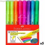 Ֆլուորեսցենտ մարկերների հավաքածու Faber-Castell Textliner 38 5 հատ