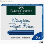 Լիցքավորվող թանաք Faber-Castell 185506 Մուգ կապույտ փամփուշտավոր գրիչ գեղագրության գրիչ (10 հատ)