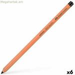 Գունավոր մատիտներ Faber-Castell Pitt Pastell սև, 6 հատ