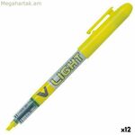 Լյումինեսցենտ մարկեր Pilot V բաց դեղին (12 միավոր)