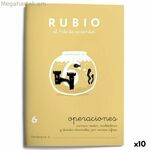 Մաթեմատիկայի վարժությունների գիրք Rubio Nº 6 A5 իսպաներեն 20 թերթ (10 միավոր)