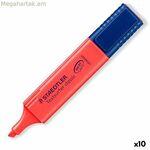 Ֆլուորեսցենտ մարկեր Staedtler Textsurfer Classic կարմիր 10 միավոր