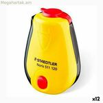 Մատիտի սրիչ Staedtler դեղին, սև, պլաստիկ (12 հատ)