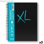 Նկարչական տետր Canson XL Aquarelle 34 թերթ սպիտակ A5 5 հատ 300 գ/մ² 148 x 210 մմ