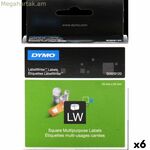 Լամինացված ժապավեն Dymo LabelWriter սպիտակ պիտակներ 25 x 25 մմ (6 հատ)
