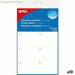 Պիտակներ Apli սպիտակ սառնարան 10 թերթ 34 x 53 մմ (10 հատ)