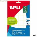 Կպչուն պիտակներ Apli սպիտակ 10 թերթ 31 x 100 մմ (10 հատ)
