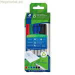 Մարկերների հավաքածու Staedtler Lumocolor 6 հատ բազմագույն